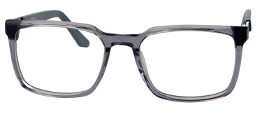 Afro Motif Women Eyeglasses: Makena - Transparent Grey - SpecSMART Eye Clinic (Front View)